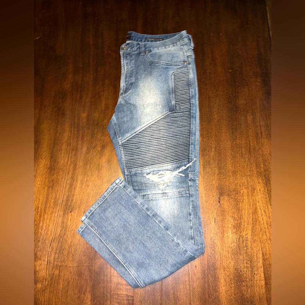 Pacsun Stacked Skinny Distressed Jeans - 34 x 32